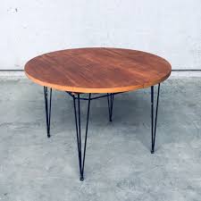 Midcentury Modern Design Extendable Dining Table Belgium 1950 S 156319 The table top is 2.7 metres long and can be extended synchronously.