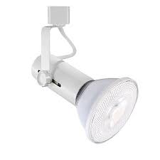 Led Basic White Track Light With Par30 Led Flood