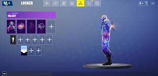 Fortnite Galaxy Skin Glider Backplate And Pickaxe Dummy Account