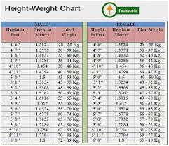 22 Prototypic Height And Weight Chart For Us Army