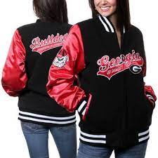 Georgia Bulldogs College Sweetheart Full Zip Jacket Red Black Red Jacket Zip Jackets Jackets