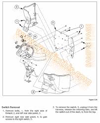 Loosen the retaining bolts (1 and 2) that connect the power steering piping to the radiator. New Holland L175 C175 Repair Manual Skid Steer And Compact Track Loader Youfixthis