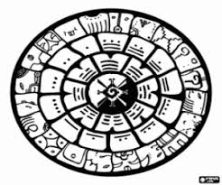 Discover our coloring pages on the theme of mayans, aztecs and incas. Mayan Calendar Coloring Page Printable Game