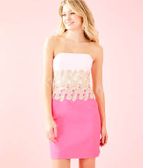 Kade Dress 001413 Lilly Pulitzer Summer Cocktail Dress Strapless Dress Formal Dresses