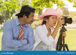 Asian Teen is an Amateur Photographer Practicing Photography. Stock Image -  Image of journey, southeast: 92302341