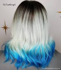 A little color can go a long way! 27 Top Photos Black Hair Blue Dip Dye Dip Dye Hair Blue On Black Hair Google Search Purple Ombre Hair Hair Styles Dyed Curly Hair Ereeker