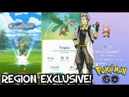 Leave a like if you enjoyed the video!follow me on instagram. Ultra Rare Tropius Caught In Pokemon Go New Region Exclusive Volbeat Illumise Youtube