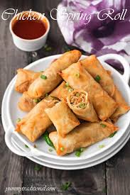 In this spring roll recipe, i'm primarily using shrimp, vegetables, herbs, and noodles for the filling. Chicken Spring Roll Recipe Yummy Traditional