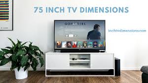 75 Inch TV Dimension Size, Width ...