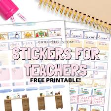 It is said that if you email adidas customer service, they will send out a few small stickers for free… Teacher Planner Stickers Free Printable Cute Freebies For You