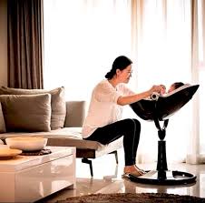 Bloom Fresco Chrome High Chair In Black Scandinavian Dining Chairs Shabby Chic Table And Chairs Hallway Chairs