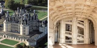 Then, stairs arrive at levels different from the floor heights, so you have to go up and down extra steps to enter the building. Leonardo Da Vinci S Double Helix Staircase At Chateau De Chambord
