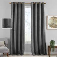 Huxley Geometric Blackout Embroidered Textured Window Curtain Panel Curtains Living Room Modern Dark Curtains Living Room Curtains For Grey Walls