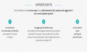 Sky multiscreen è un servizio di sky italia che consente di guardare tutti i contenuti del proprio abbonamento da una seconda tv posta in un'altra stanza della casa. Come Funziona Il Trasloco Sky Tutto Su Costi E Tempi