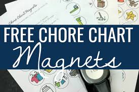 Free Printable Chore Chart Magnets For Kids Meet Penny