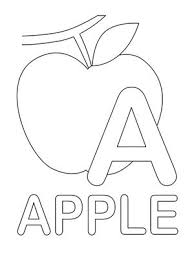 Printable Coloring Pages Preschool Coloring Pages Apple Coloring Pages Alphabet Coloring Pages