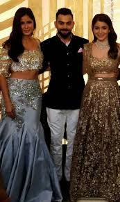 Viranushka Wedding Reception Mumbai Party Pic With Katrinakaif Bollywood Outfits Indian Wedding Outfits Indian Dresses