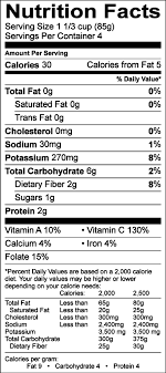 3 Oz Broccoli Nutrition Facts