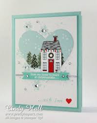 Diy easy christmas cards handmade christmas tree,holiday greeting card for kids,santa claus card. Fms165 Holiday Home Pin 1 Christmas Scenes Pin Houses Christmas Cards Handmade Stampin Up Christmas Cards Christmas Stamps