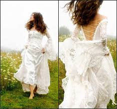 Laura ashley victorian puff sleeves dress. Gothic Celtic Wedding Dress Vintage Lace Bell Sleeve Lace Up Corset Medieval Bridal Gown Vintage Retro Bride 50 S Gown Wedding Dresses Aliexpress