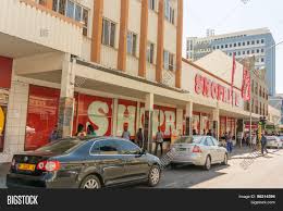 It shares land borders with zambia and angola to the north, botswana to the east and south africa to the south and east. Shopping Mall Windhoek Image Photo Free Trial Bigstock