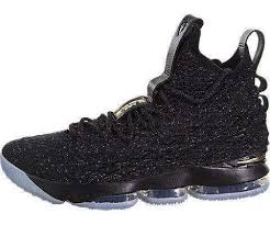 Black And Gold Nike Outfit Mens Nike Mens Lebron 15 Basketball Shoes Black Black Metallic Gold 897648 006 Size 8 Mens Nike Shoes Lebron James Shoes Lebron Shoes