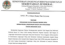 Pengumuman Cpns Kementerian Lingkungan Hidup Klhk Tahun 2020 Idn Paperplane