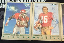 5 Card Lot 1991 Fleer Pro-Visions (2) Montana's, Cunningham, Thomas,  Singletary