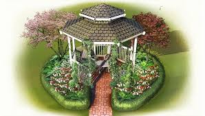 Landscape Around A Gazebo Pretty Landscapes Backyard Landscaping Designs Landscaping Around House