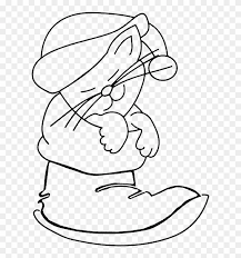 Color dozens of pictures online, including all kids favorite cartoon stars, animals, flowers, and more. Christmas Hat Cat In A Boot Coloring For Kids Window Color Vorlagen Weihnachten Free Transparent Png Clipart Images Download