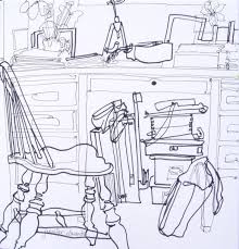 Conour Drawings Of Interior Spaces Google Search Contour Tekeningen Schetsen Tekenen