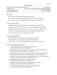 resume format harvard business school