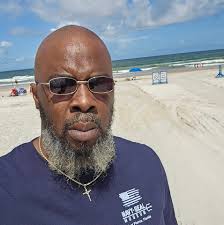 Bass player practices performing live