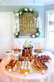 Young Wild Three Birthday Party Kara S Party Ideas Third Birthday Party Third Birthday Girl 3rd Birthday Party For Girls