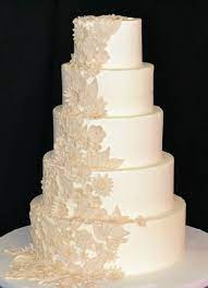 Flower Lace Wedding Cake Lace Wedding Cake Wedding Cake Setting Extravagant Wedding Cakes