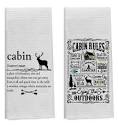 Amazon.com: Knibeo Rustic Cabin Kitchen Towels - Cabin Decor ...
