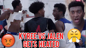 A sleek and intricate yarn bob in red and green colors. Kihei Clark Vs Jalen Green Fil Ams Put On A Show At Nbtc Hs All Star Game By Jordan Bartlett