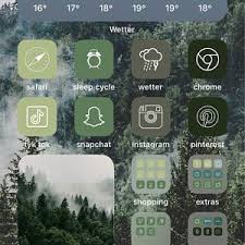 70 Greens Boho Minimalist Aesthetic Ios 14 App Icons 6 Shade Etsy In 2021 App Icon Iphone Wallpaper App Inspiration App