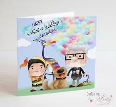 Orange bordered fathers day card. Disney S Up Father S Day Card Dad Grandad Grandpa Stepdad Ebay