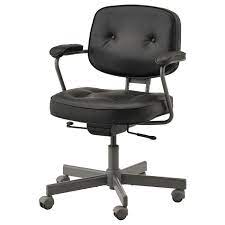 alefjall bureaustoel glose zwart ikea office chair home office chairs ikea