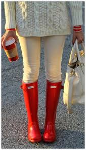 Art Symphony Rain Boots Red Hunter Boots Winter Fashion Hunter Boots