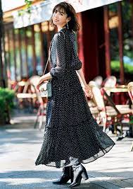 アラサー女子が選ぶ 好きなコーデ 最新ランキングbest5 シックな配色が人気 画像 2020 ドレス ファッション マキシドレス