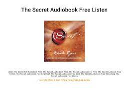 The Secret Audiobook Free Listen by DaphneQuinn - Issuu