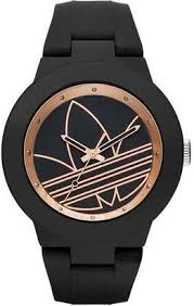 Black And Rose Gold Watch Womens Nordstrom Women S Adidas Originals Aberdeen Silicone Strap Watch 41mm Black Rose Gold Oversized Watches Adidas Watch Retro Watches