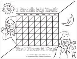 Motivational Charts For Children On Brushing Teeth