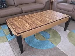 Coffee Table Zebra Wood Veneer White Oak Natural And Dyed And Wenge Coffee Table Hardwood Furniture Zebra Wood