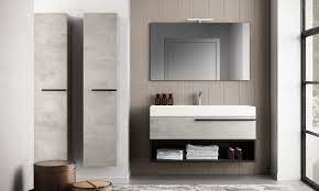 Standard vanities stand flat on the floor with a sink and, typically, a mirror at the counter top. Floating Bathroom Vanities Matrix European Cabinets Design