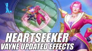 When the new moon above is a symbol of love, that's amore! Heartseeker Vayne Updated Effects Wild Rift Youtube
