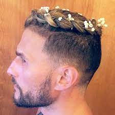 Men In Flower Crowns Dont Look Half As Comfy Braided Hairstyles Mens Braids Hairstyles New Braided Hairstyles