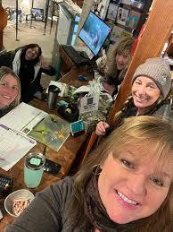 Your Wickford Village Association's “Event Committee” made up of  (clockwise) Cheryl from Pink Parasol Boutique, Joellen from Wickford Harbor  Fire, Lori from Beauty and the Bath, Julie from JW Graham/Yes! Gallery and